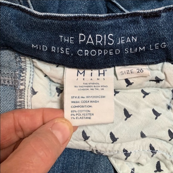 SOLD M.i.H x Anthropologie The Paris Cropped Jeans - Picture 9 of 15